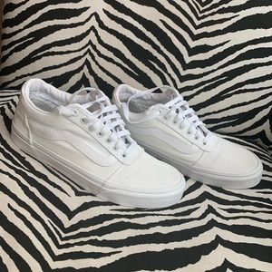 White Men’s Vans size 7.5